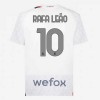 Levné AC Milán Rafael Leao 10 Venkovní Fotbalové dresy 2023-24 Krátký Rukáv
